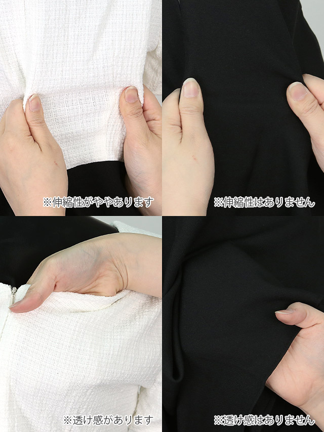半袖テーラードカラー切り替えモノトーンガーリーフレアミニドレスの商品詳細