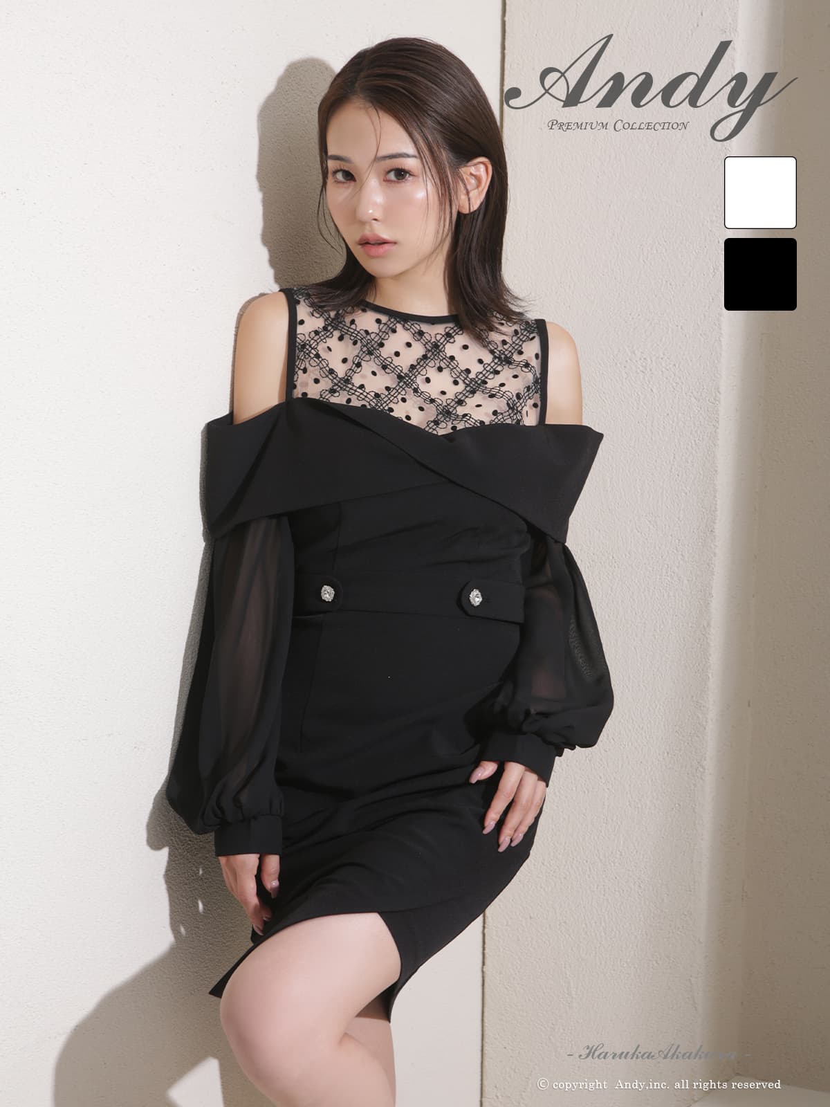 Andy アンディ 高級キャバドレスのカラーバリエーション画像2