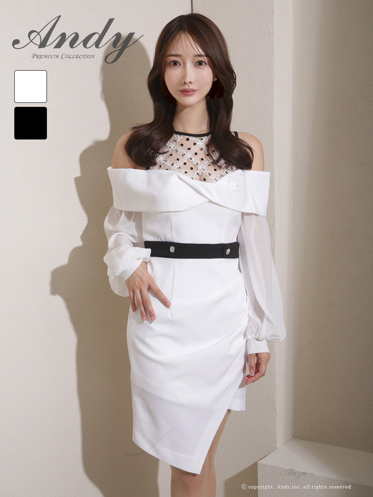 Andy アンディ 高級キャバドレスのカラーバリエーション画像2