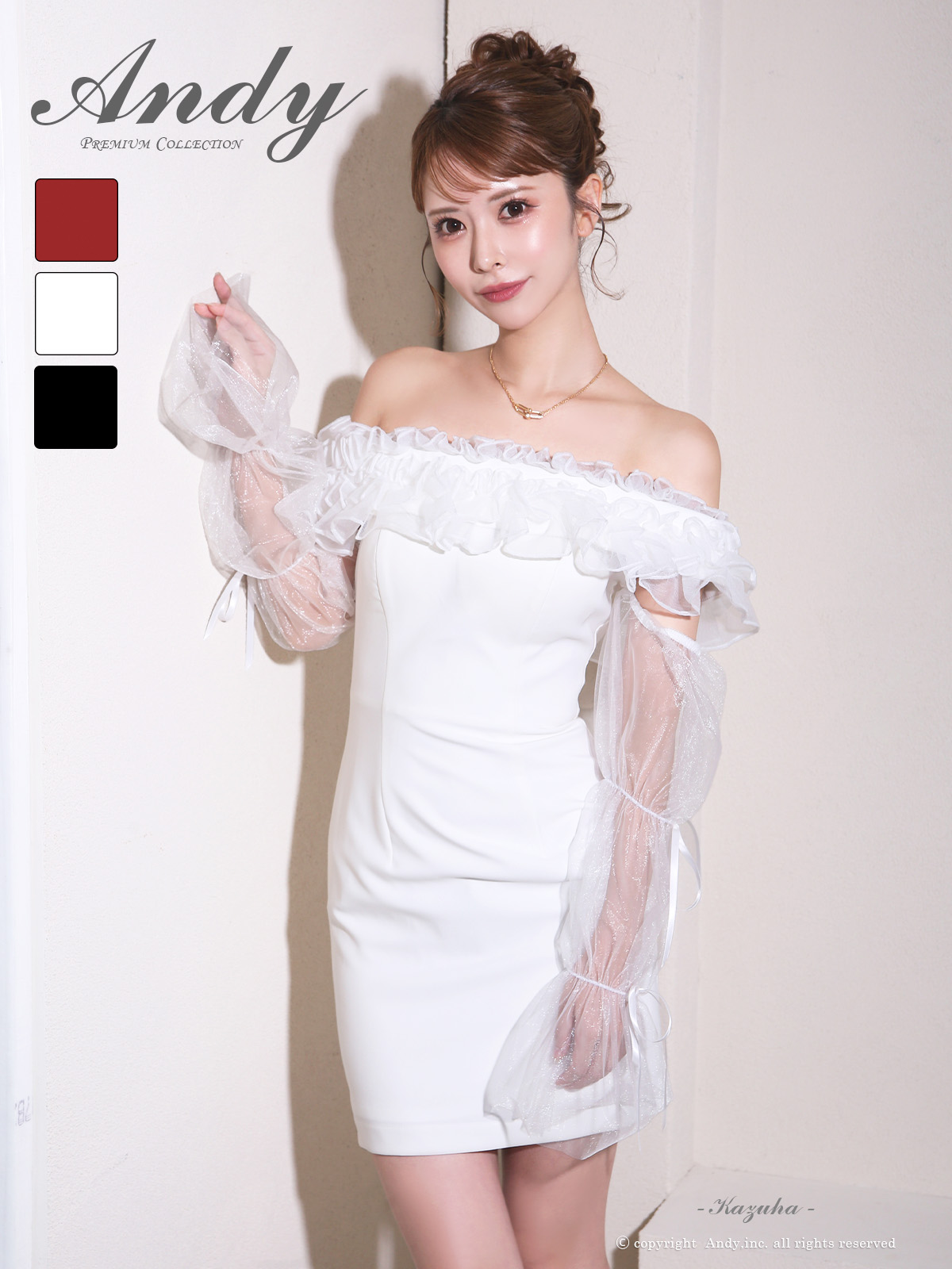 Andy アンディ 高級キャバドレスのカラーバリエーション画像1