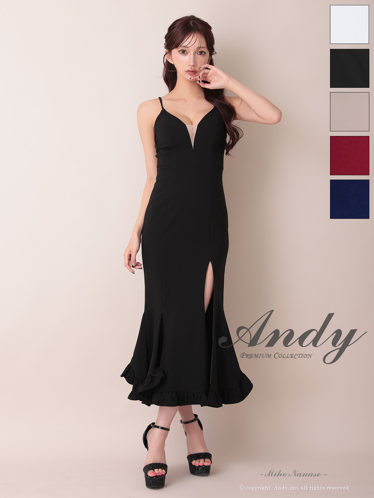 Andy アンディ 高級キャバドレスのカラーバリエーション画像2