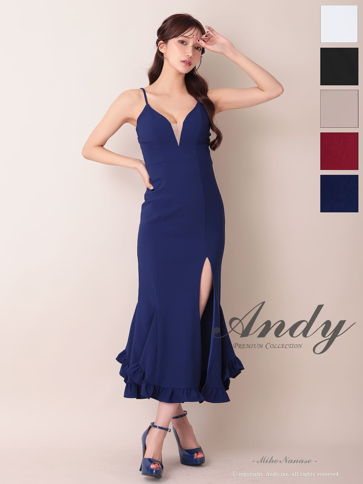 Andy アンディ 高級キャバドレスのカラーバリエーション画像2