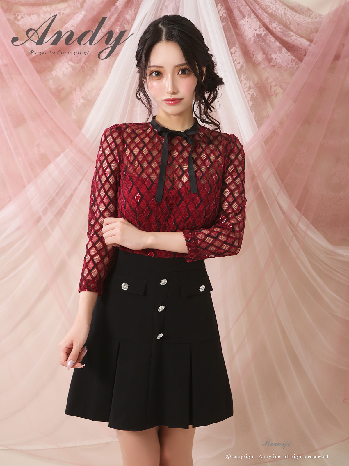 Andy アンディ 高級キャバドレスのカラーバリエーション画像1