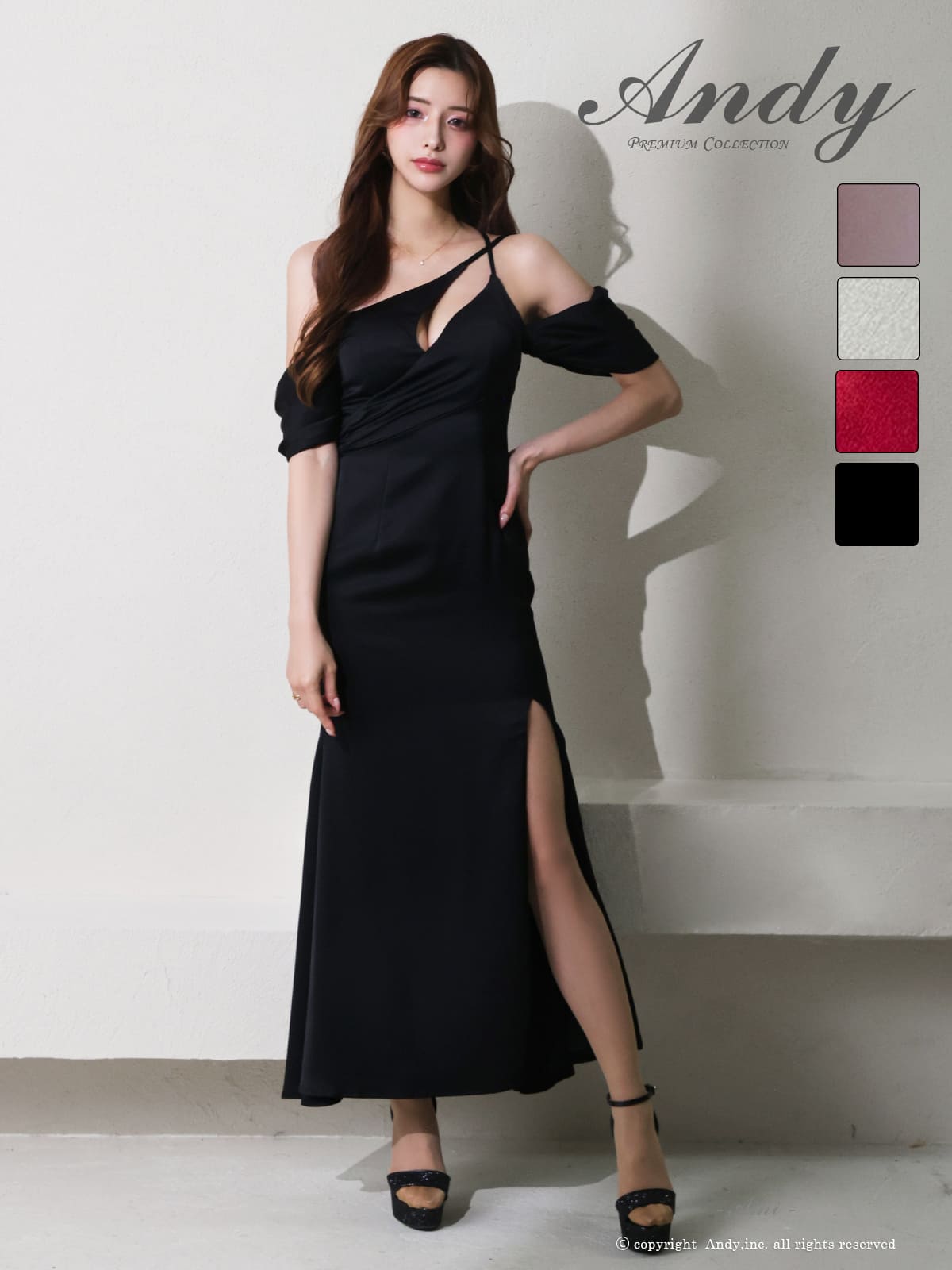 Andy アンディ 高級キャバドレスのカラーバリエーション画像2