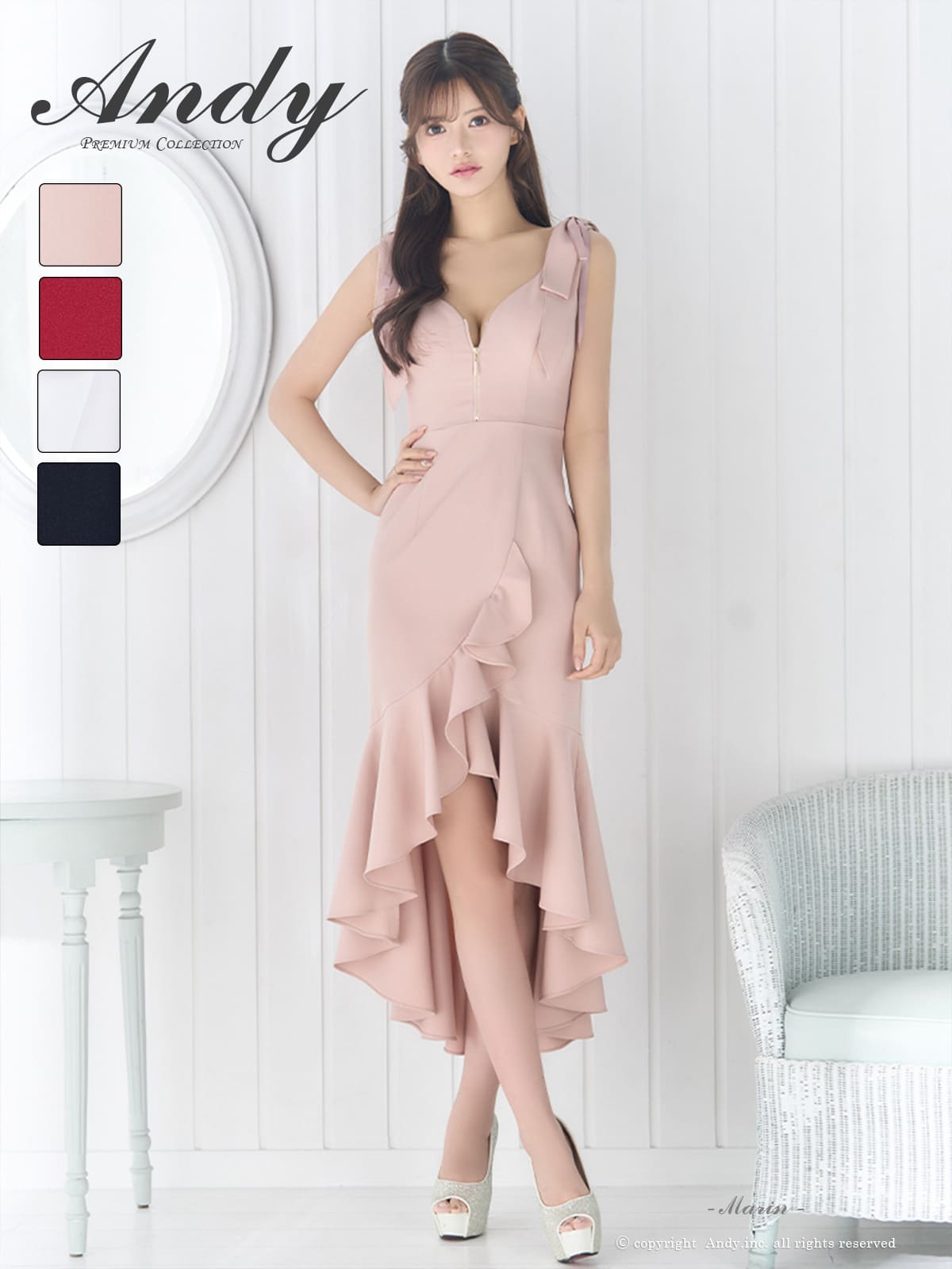 Andy アンディ 高級キャバドレスのカラーバリエーション画像2