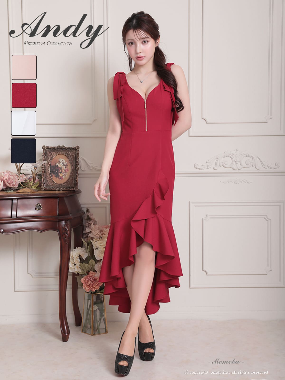 Andy アンディ 高級キャバドレスのカラーバリエーション画像2