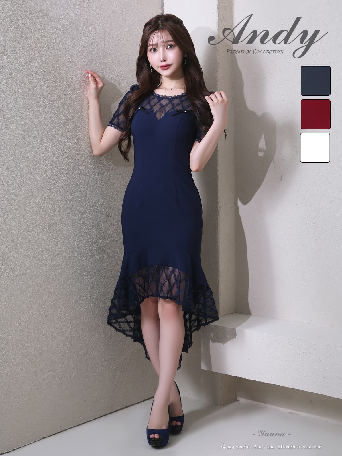 Andy アンディ 高級キャバドレスのカラーバリエーション画像2