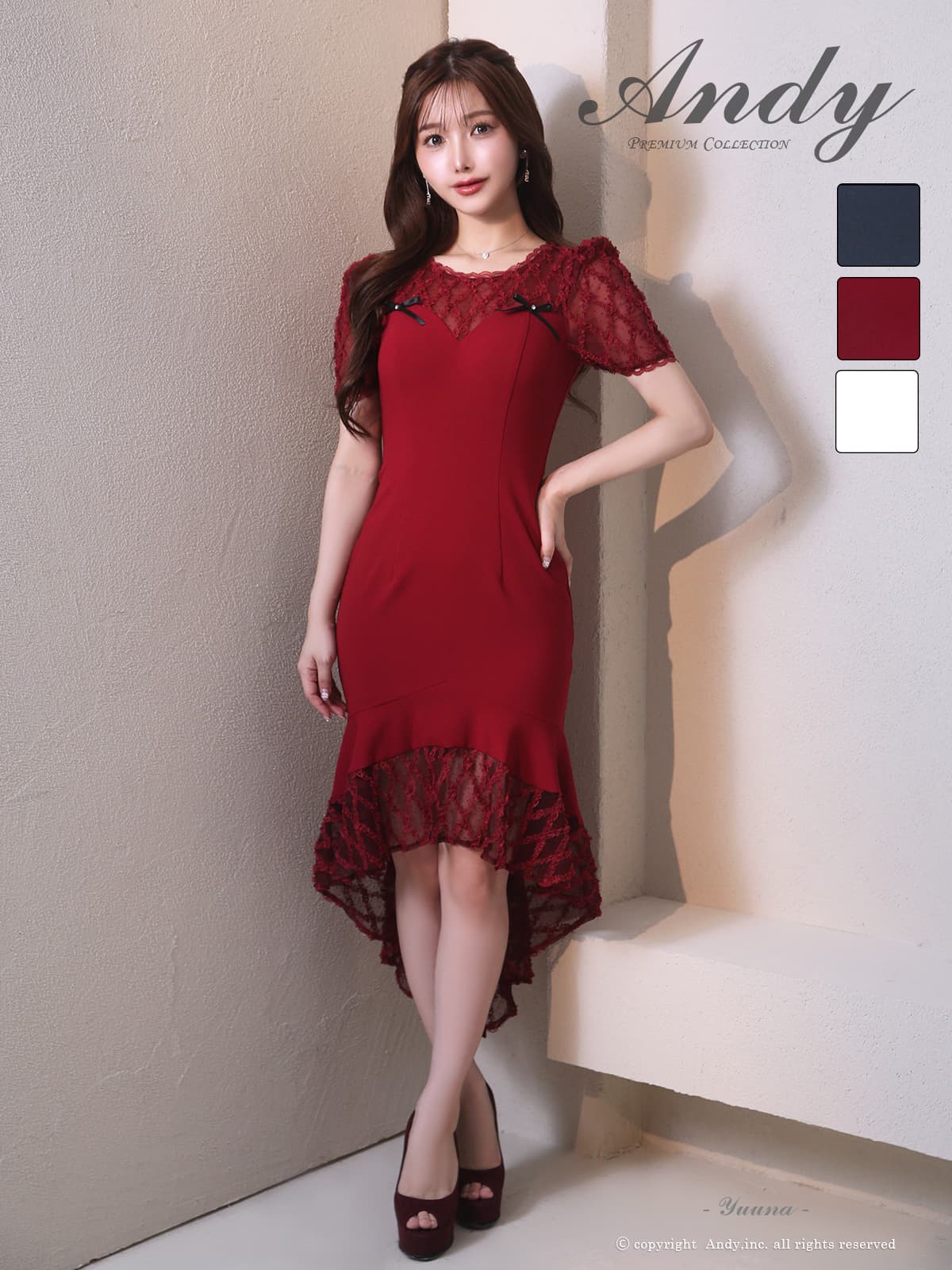 Andy アンディ 高級キャバドレスのカラーバリエーション画像2