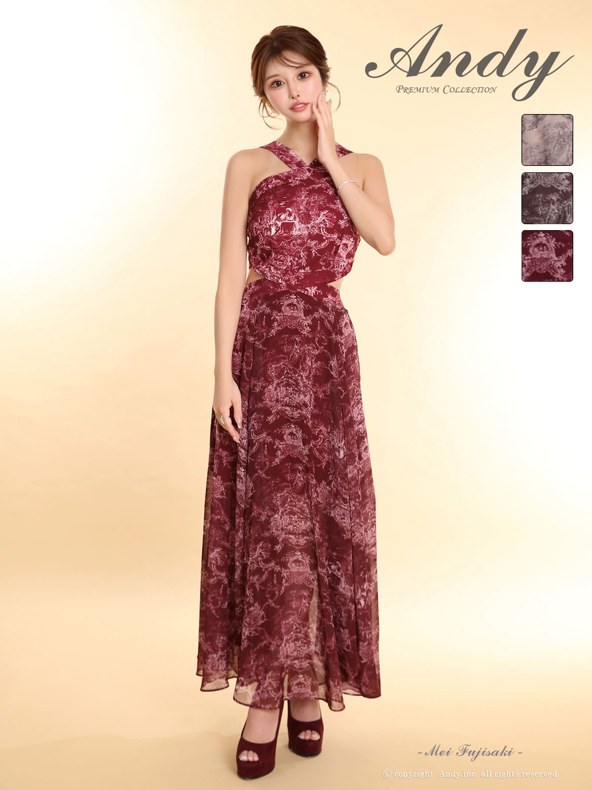 Andy アンディ 高級キャバドレスのカラーバリエーション画像2