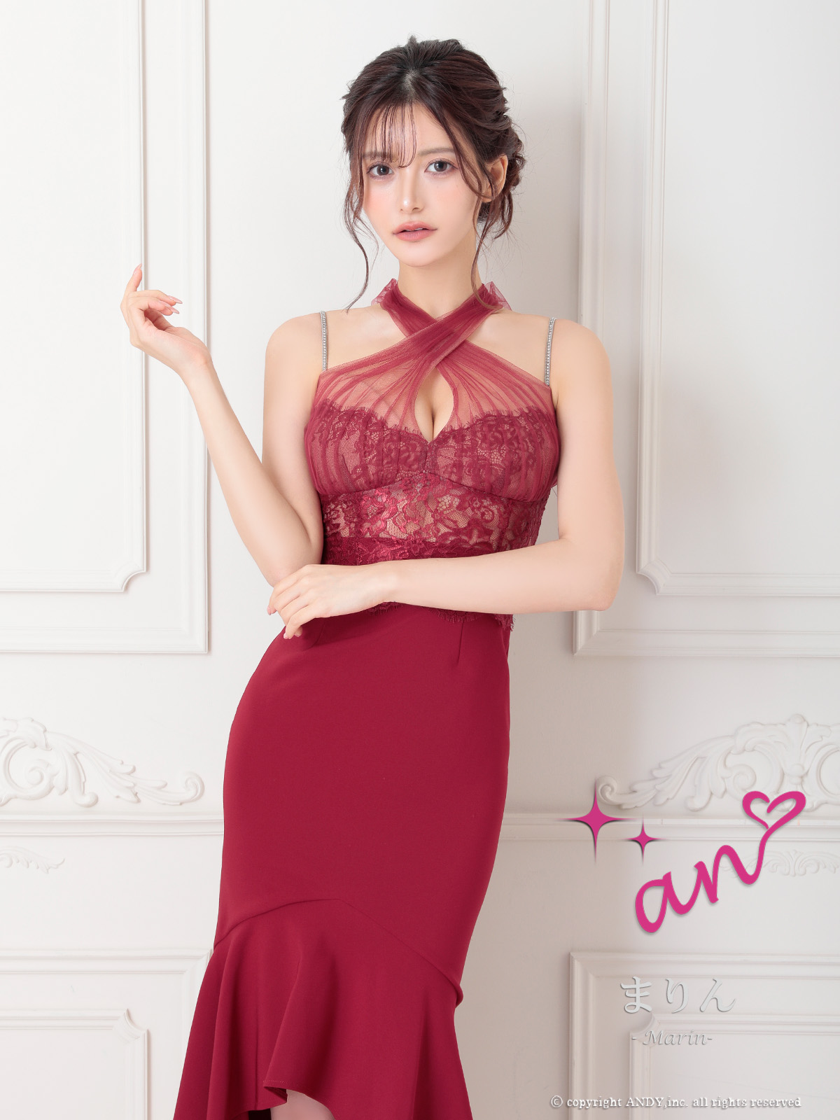 Andy アンディ GLAMOROUS グラマラス 高級キャバドレスのカラーバリエーション画像2