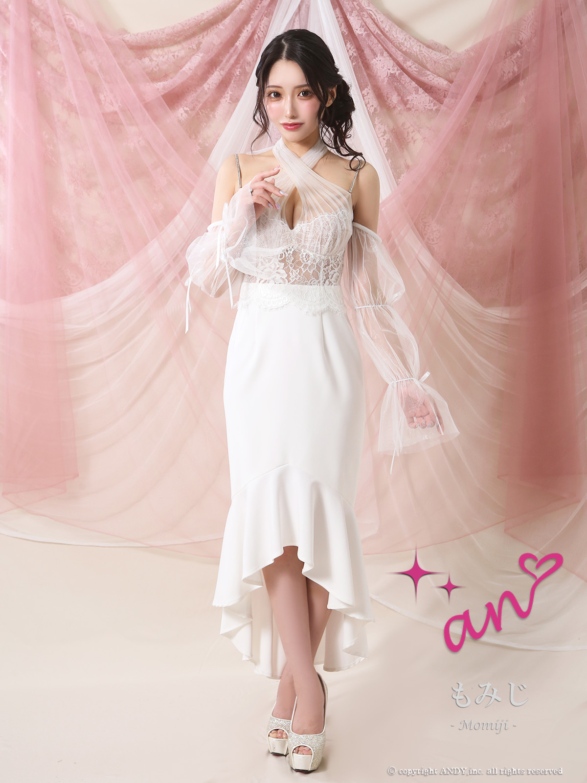 Andy アンディ GLAMOROUS グラマラス 高級キャバドレスのカラーバリエーション画像2