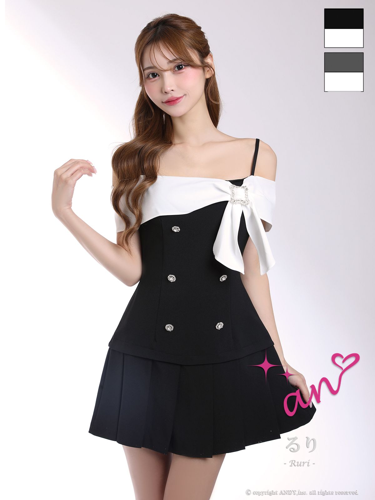 Andy アンディ 高級キャバドレスのカラーバリエーション画像2