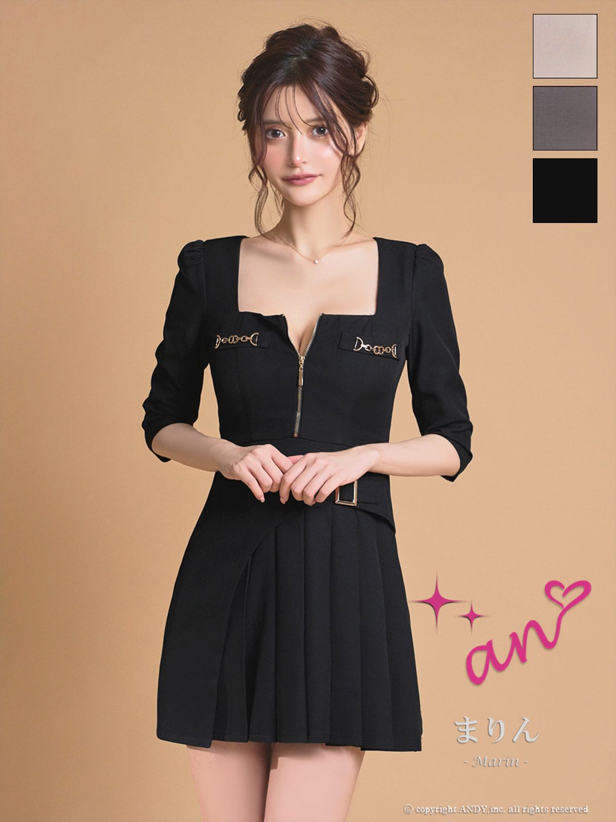 Andy アンディ 高級キャバドレスのカラーバリエーション画像1