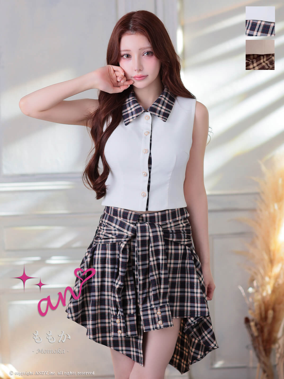 An アン 高級キャバドレスのカラーバリエーション画像2