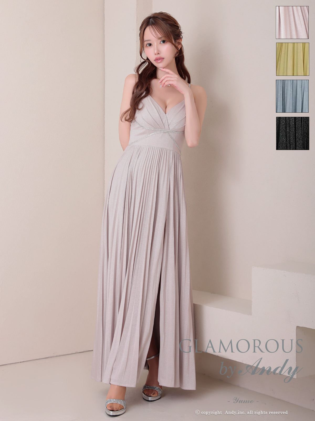 Andy アンディ GLAMOROUS グラマラス 高級キャバドレスのカラーバリエーション画像2