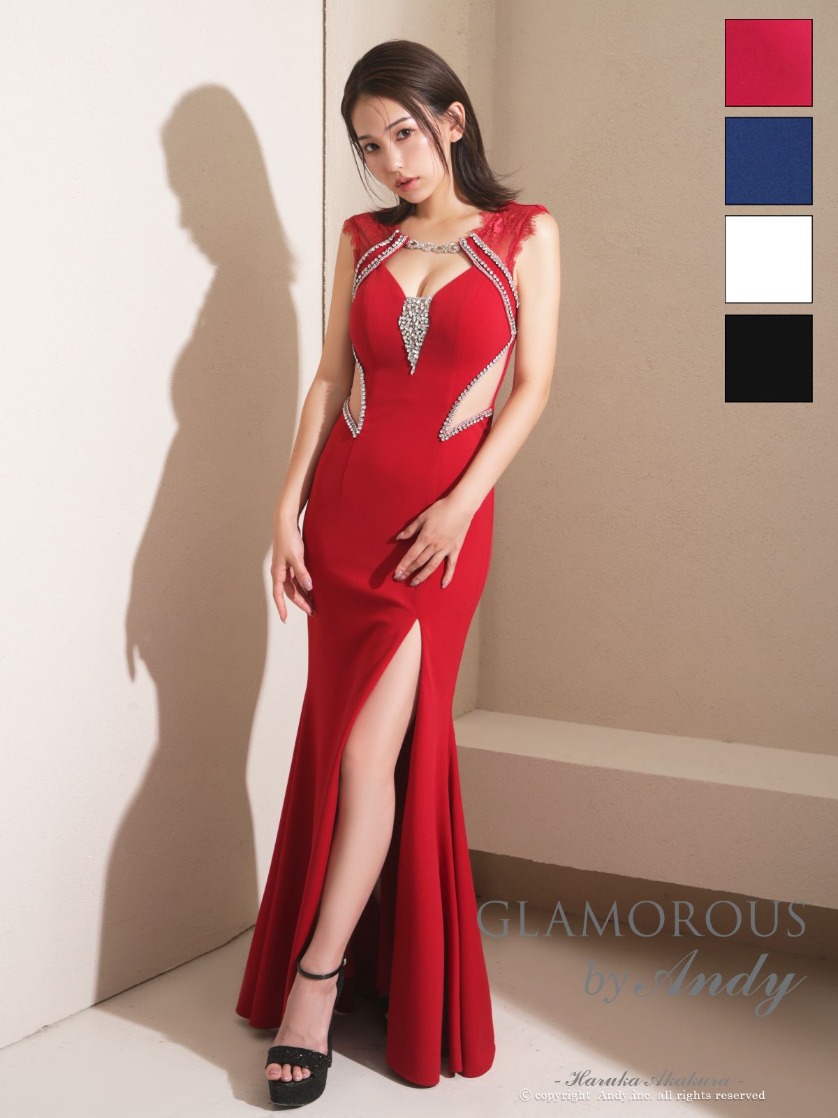 Andy アンディ GLAMOROUS グラマラス 高級キャバドレスのカラーバリエーション画像3