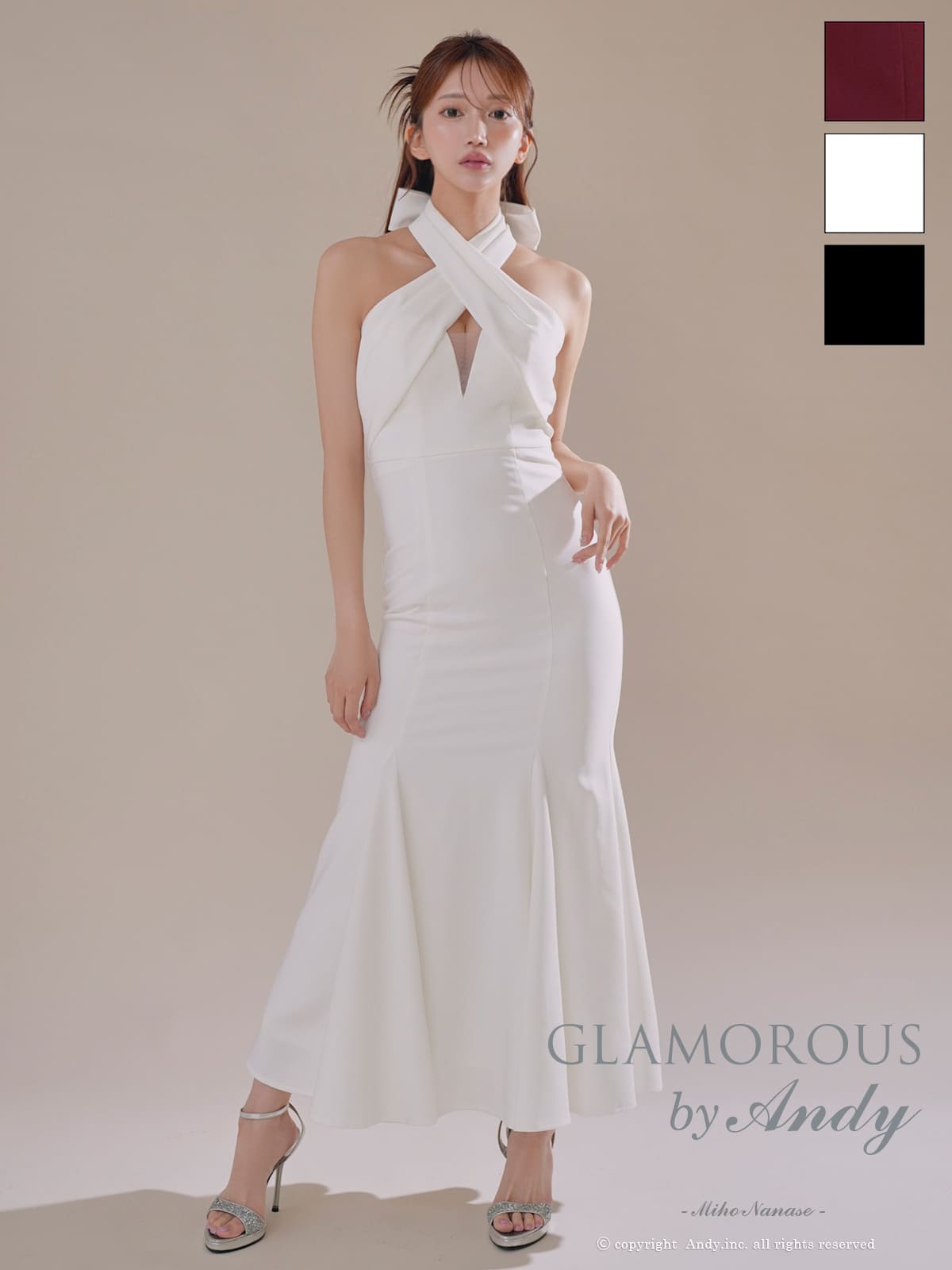 Andy アンディ GLAMOROUS グラマラス 高級キャバドレスのカラーバリエーション画像2