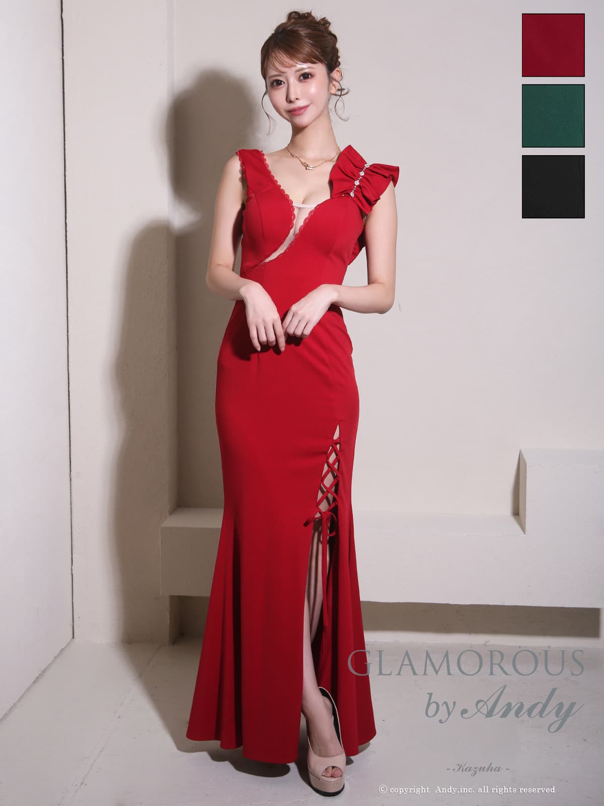 Andy アンディ GLAMOROUS グラマラス 高級キャバドレスのカラーバリエーション画像1