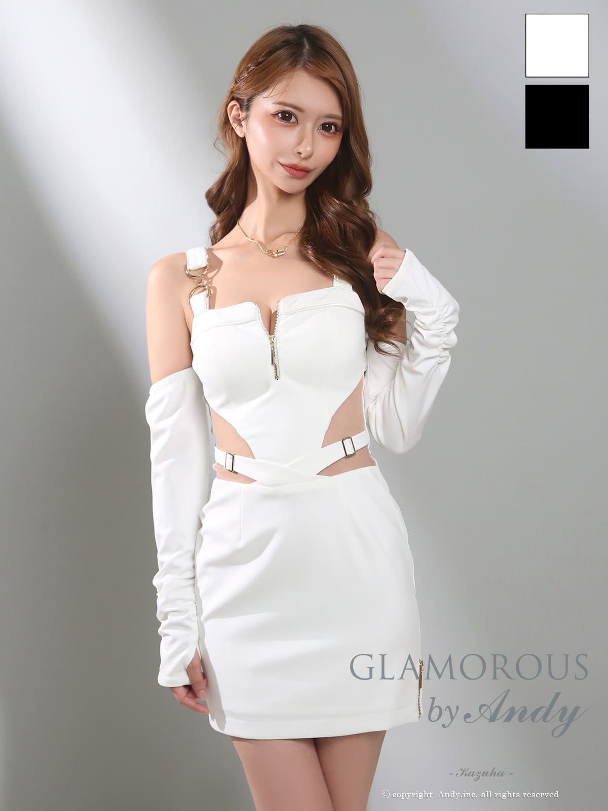 Andy アンディ GLAMOROUS グラマラス 高級キャバドレスのカラーバリエーション画像2