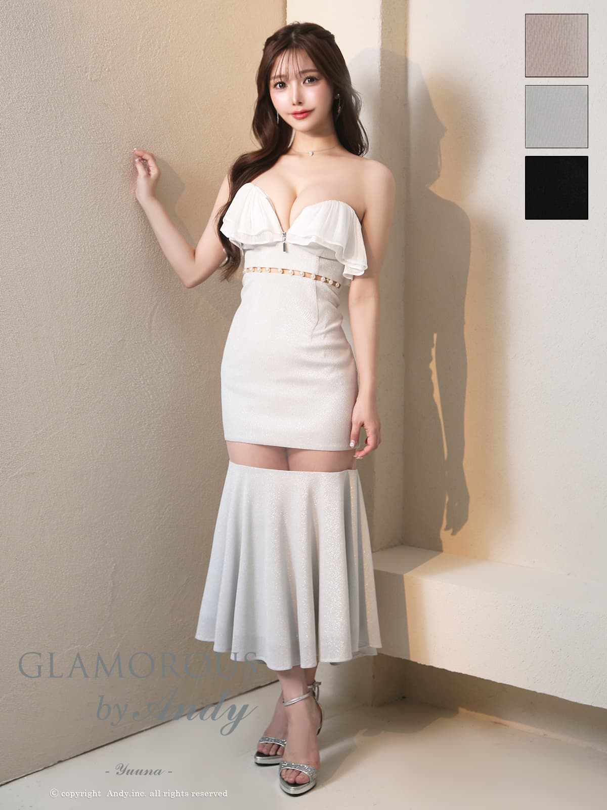 Andy アンディ 高級キャバドレスのカラーバリエーション画像1