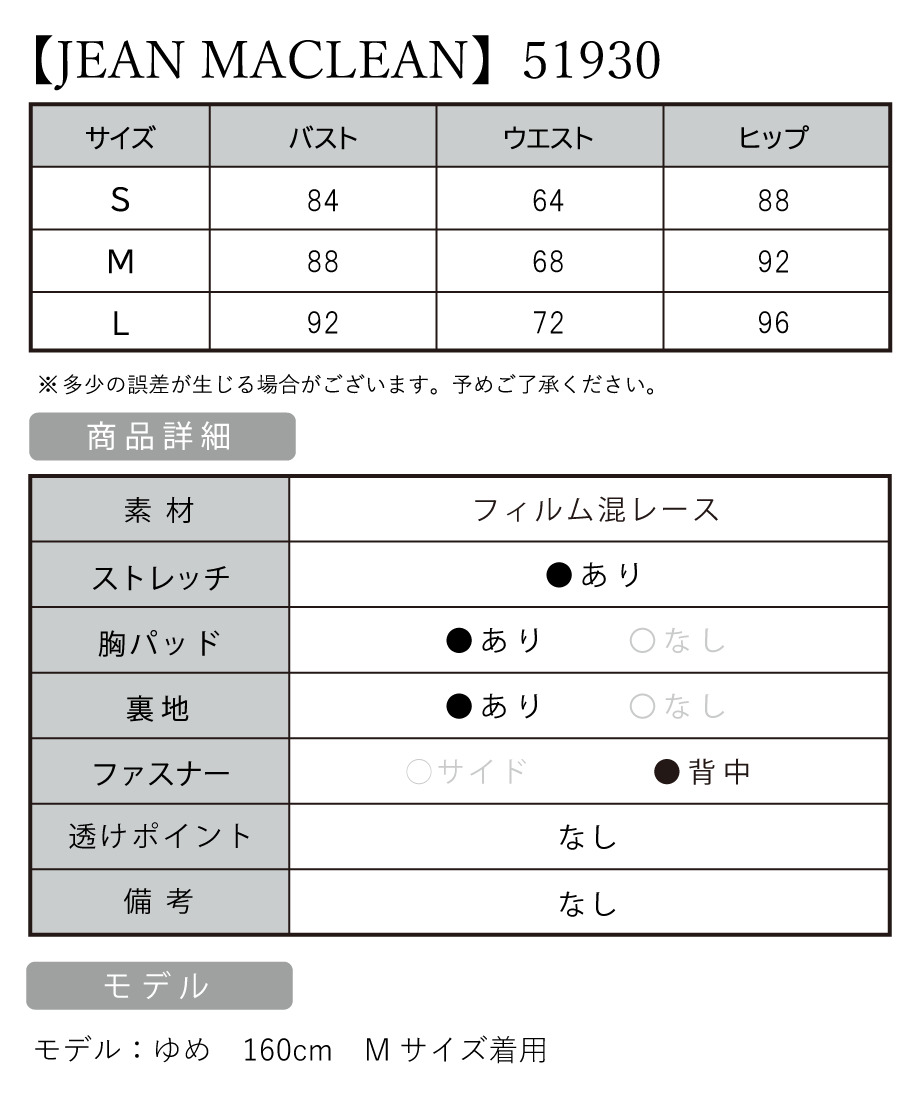 IRMA イルマ 高級キャバドレス サイズ表