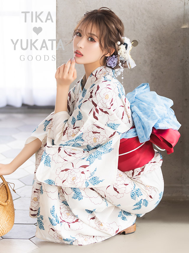 Junko Koshino 浴衣 East Boy 帯 未使用2点セット 花柄 特注食品