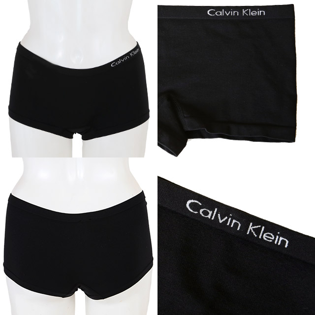 Calvin Klein カルバンクラインPure Seamless ボクサーボーイショーツ (ベージュ/ブラック)